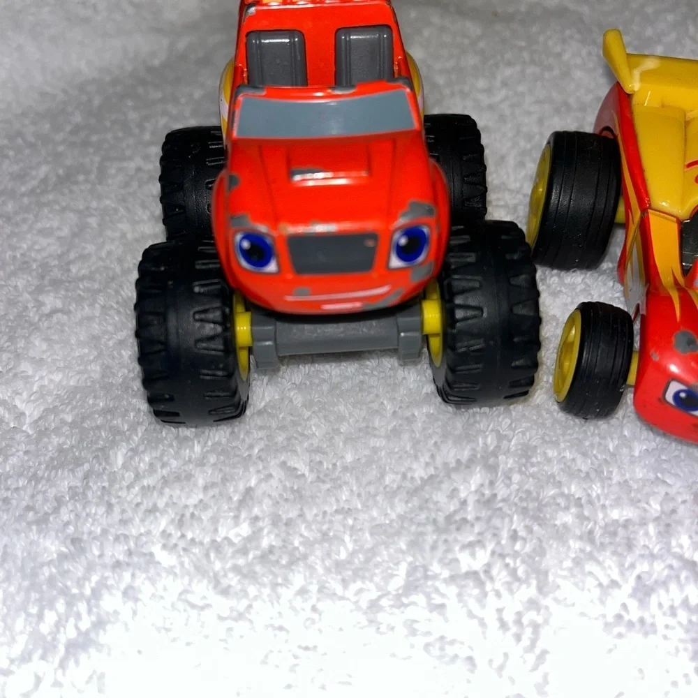 Blaze And Monster Machines 2014 Diecast Lot Of Blaze toy trucks, cars and AJ